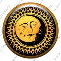 Солнце и луна (объемный талисман-наклейка)