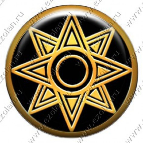 Звезда богини любви Иштар (объемный талисман-наклейка)